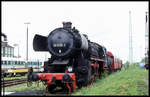 Eisenbahn Museum Nördlingen am 16.5.1999:Dampflok 522195-7 im Freigelände