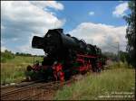 52 8154 bei den Fhrestandsmitfahrten auf dem Bw-Fest in Lutherstadt Wittenberg, 18.08.07.