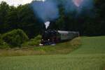 Werrabahn 52 1360-8 am 06.06.22 im Kelkheimer Wald mit einen Sonderzug zu Dampf in dem Taunus