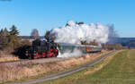 52 7596 mit dem DPE 26334 (Rottweil - Triberg) bei Lauffen 28.12.24