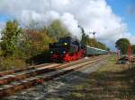 BR 52 8177-9 der Dampflokfreunde Berlin in Blumberg am 21.10.2007