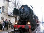 BR 52 im Endbahnhof Rheinsberg/Mark, 2005