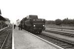 BR 52 in Drrrhrsdorf (Sachsen) um 1985, Die Strecke Drrrhrsdorf - Arnsdorf (bei Dresden) wurde damals noch befahren, heute stillgelegt.