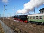 52 8154 ist am 16.02.2008 auf dem Weg vom Leipzig nach Neuss.