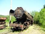 BR 52 8069 auf dem Gelnde des VSE in Schwarzenberg.