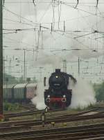 52 6106 dampft mit ihrem Sonderzug los.Gesehen und fotografiert bei bei einem Aufenthalt im DB-Museum Koblenz/Ltzel.31.5.08 