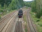 52 8047-4 bei einer Rangierfahrt zum Bahnfest im BW-Nossen