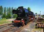 BR 52 8184-5 bei der Fhrerstandsmitfahrt im BW Stafurt am 10.06.07