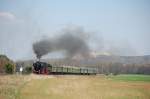 52 8195 bei Hirschau am 11.04.2009 beim Monte-Blick (Strecke Amberg-Schnaittenbach)