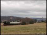 Scheinausfahrt von 52 8079-7 in Hradiste v Chechach am 07.03.2009