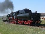 52 8195 mit dem Sonderzug von Amberg nach Schnaittenbach nach Gebenbach, 11.04.2009