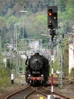 52 8148-0 der Drener Kreisbahn auf Sonderfahrt von Andernach nach Mayen am 24.04.05