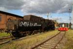 52 8035-9 und eine K am 12.09.09 im ehemaligen BW Falkenberg oberer Bahnhof.