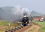 52 8079 near Schwallungen on the 22nd of October in 2009 - Plandampf organised by Team LoRie