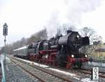 52 8154-8 im Bahnhof Schwarzenberg 12.12.2009