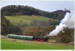 52 8134 beim Dampfspektakel 2010 auf dem Weg von Gerolstein nach Ulmen; zw.