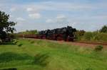 52 1360 und 52 8154 mit Gterzug am 12.09.2010 bei Zitzschen