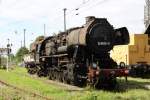 52 8035 am 04.09.2010 im ehemaligen BW Falkenberg oberer Bahnhof.