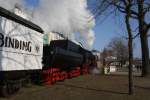 30.01.2011 Fahrtag der Historische Eisenbahn Frankfurt e.V. auf der Frankfurter Hafenbahn am Mainufer mit der 52 4867.