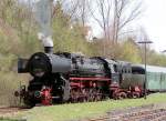 52 6106 im Dauner Bahnhof aufgenommen am 10.04.2011
Die Fahrt fand anlsslich des Ulmener Osterfestes statt und fhrte auf der Eifelquerbahn von Kaisersesch nach Daun und zurck.