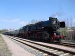 52 8047-7 steht am 23.04.11 mit dem Sonderzug von Nossen in Falkenstein/V.