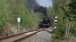 52 8047-7 fuhr am 23.04.11 mit dem Sonderzug von Nossen nach Falkenstein/V.