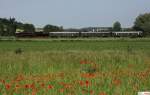 BEM Nrdlingen 52 8168-8 mit P 3881 nach Landshut, Strecke Landshut - Neuhausen - Rottenburg, Wiedererffnung des Abschnittes Landshut - Neuhausen, fotografiert bei Kolmhub am 05.06.2011