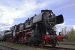 Lokportrait von 52 8154, aufgenommen beim Eisenbahnfest am 08.10.2011 im Bahnmuseum Bw Weimar.