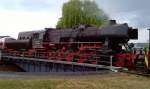 52 4867 der Historischen Eisenbahn Frankfurt (HEF)zur buga 2011  auf der drehscheibe des DB-museum in Koblenz ltzel   