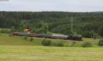 52 7596 mit dem DPE 20992 (Titisee-Donaueschingen) bei Lffingen 24.6.12