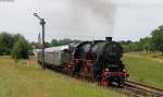 52 7596 mit dem DPE 20992 (Titisee-Donaueschingen) in Dggingen 24.6.12