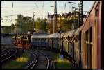 Gerade ist 52 8195-1 der Frnkischen Museums-Eisenbahn e.V.