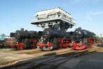 70 Jahre BR 52, 52 4924, 52 8149 und 52 8131(WFL) am Abend des 16.09.2012 im Schsisches Eisenbahnmuseum Chemnitz-Hilbersdorf.