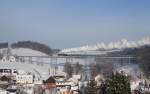 08.12.2012, 52 8131-6 auf dem Markersbacher Viadukt