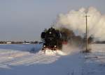 09.12.2012, 52 8131-6 als Schneeschieber auf der Zellwaldbahn