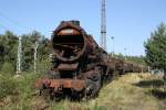 52 8009 am 16.09.2012 im Bw Falkenberg Oberer Bahnhof.