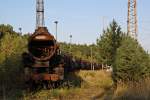 52 8009 am 16.09.2012 im Bw Falkenberg Oberer Bahnhof.