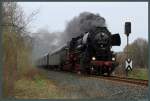 Mit dem Sonderzug  Mansfelder Land  war 52 1360-8 am 21.4.2013 unterwegs.