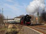 Am 14.12.13 bespannte 52 5481 den Sonderzug von Leipzig nach Schwarzenberg.