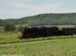 52 7596 der Eisenbahnfreunde Zollernbahn (EFZ) am 24.05.2003 bei Beringen