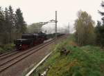 Am 19.04.14 fuhr die 52 8079 von Schwarzenberg nach Mehltheuer.