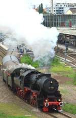 52 7596 fährt am 30.05.2014 aus dem Heidelberger Hauptbahnhof aus