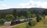 52 7596 mit dem  DPE ***** (Seebrugg-Titisee) bei Altglashütten Falkau 16.8.14