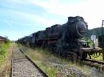 Deutsches Dampflokmuseum Bahnbetriebswerk Tuttlingen, insgesamt besitzt das Privatmuseum 26 Dampfloks, leider alle in einem sehr desolaten Zustand, keine ist betriebsfhig, Juli 2015