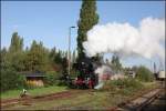 BW Traditionsfest Staßfurt am 26.09.2015: 528184 machte bei Führerstands Mitfahrten mächtig Dampf!