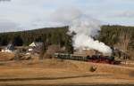 52 7596 mit dem DPE 24247 (Titisee - Seebrugg) bei Altglashütten 29.12.15