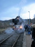 Die letzte Fahrt des Christkind Post Express zum Christkindmarkt in Engelskirchen am 16.12.12.