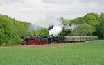 Die letzte Fuhre der Sonderzüge am Pfingstmontag (15.05.2016) von Frankfurt-Höchst nach Königstein bewältigen die CFL 5519 und die 52 4867 der Frankfurter Historischen Eisenbahn