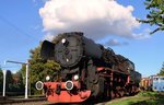  Ob sie Dampfen würde  52 8029-2 in Benndorf MaLoWa Bahnwerkstatt / Klostermansfeld gesehen zum  Eisenbahnfest: 25 Jahre Mansfelder Bergwerksbahn e.