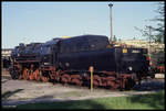 Ohne Kuppelstangen stand 528028 am 1.5.1990 im BW Leipzig - Engelsdorf.